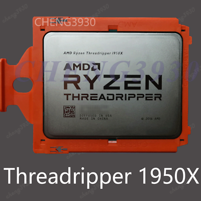 AMD Ryzen Threadripper 1950x 16 cores 32 threads 3.40ghz tr4 x399