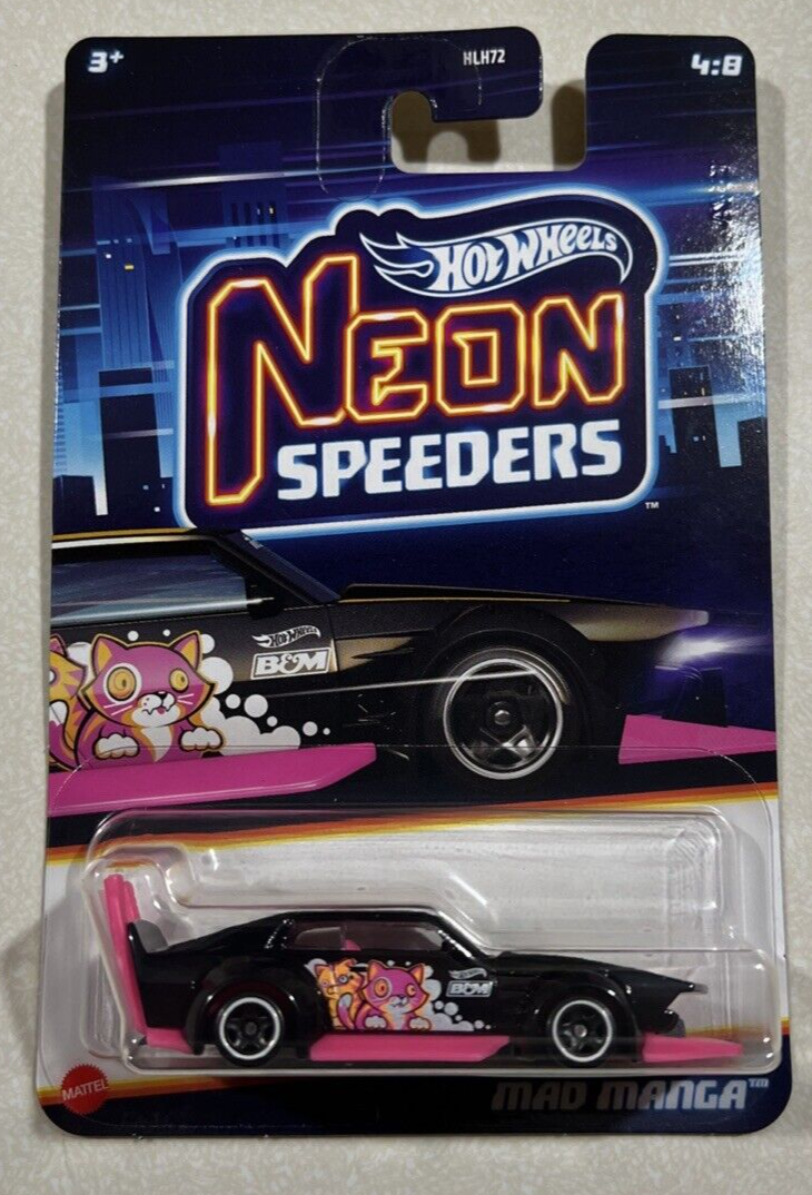 NEW 2025 Hot Wheels Neon Speeders Mad Manga | eBay