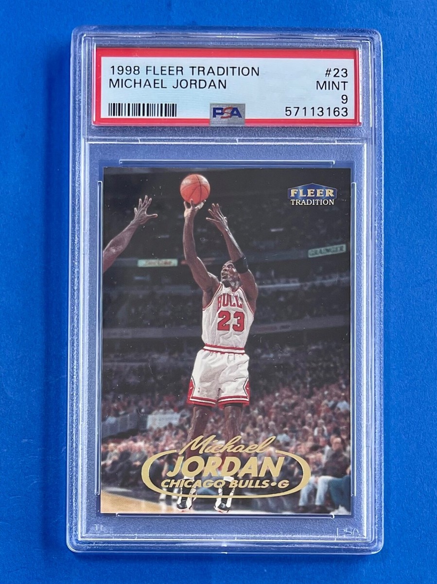 1998-99 Fleer Tradition Michael Jordan Card #23 PSA 9 Mint Chicago