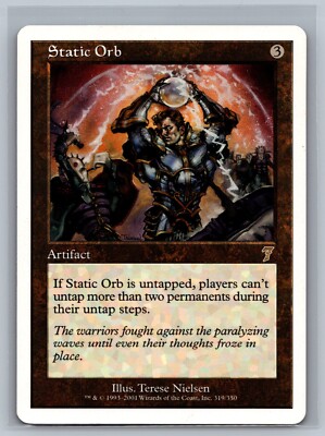 Magic The Gathering 7th Edition Static Orb #319/350 MTG TCG CCG