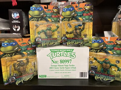 Playmates TMNT Teenage Mutant Ninja Turtles 2003 Set Of 4 No