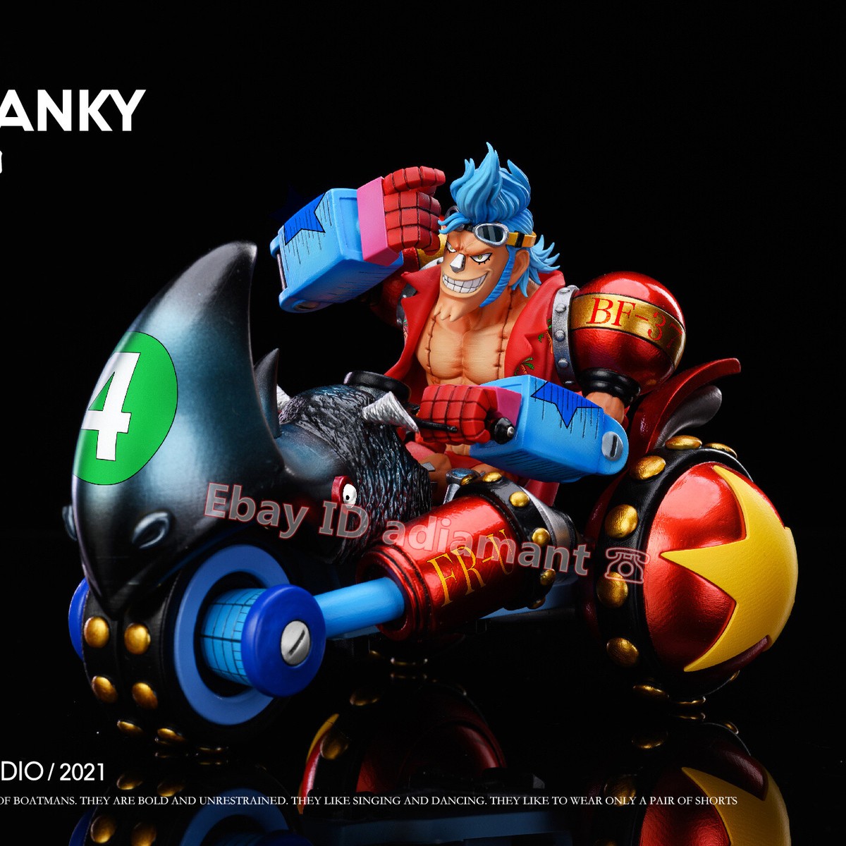 Vehicle FRANKY One Piece YZ Studio WCF Resin GK Painted Limited