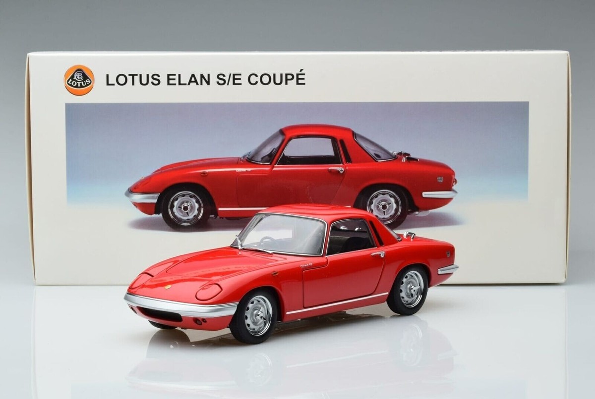 1966 LOTUS ELAN S/E S3 COUPE RED 1:18 by AUTOART 75351 OLD RARE