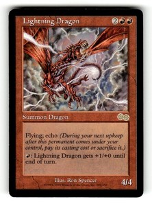 MTG 稲妻のドラゴン Lightning Dragon foil 稲妻のドラゴン/Lightning