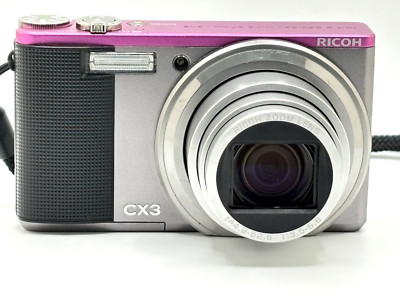 Ricoh CX3 10.0 MP 10.7x Zoom Compact Digital Camera two-tone Pink