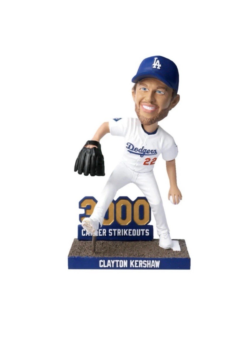2025 Clayton Kershaw 3000 Strikeout Bobblehead LA Dodgers 2025 SGA