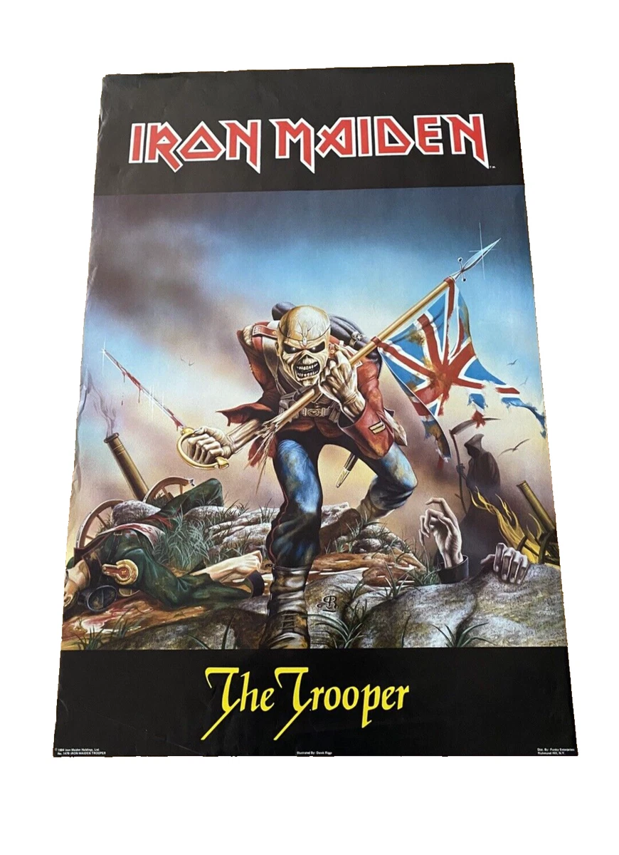 IRON MAIDEN The Trooper Vintage Poster 1984 Funky Ent. #1479 Derek