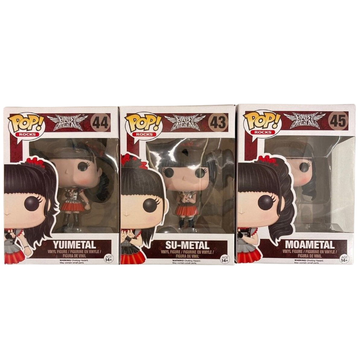BABYMETAL Funko Pop Rocks Su-Metal Yuimetal Moametal 3 Pack Vinyl