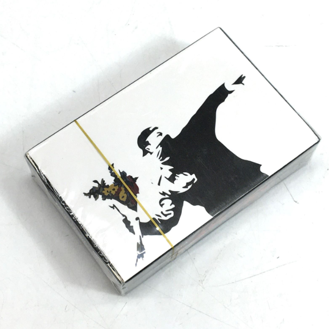 BANKSY PLAYING CARDS Banksy Exhibition Limited with Box Case Rare