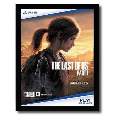 The Last of Us Part 1 I Framed Print Ad/Poster PS5 Official Ellie