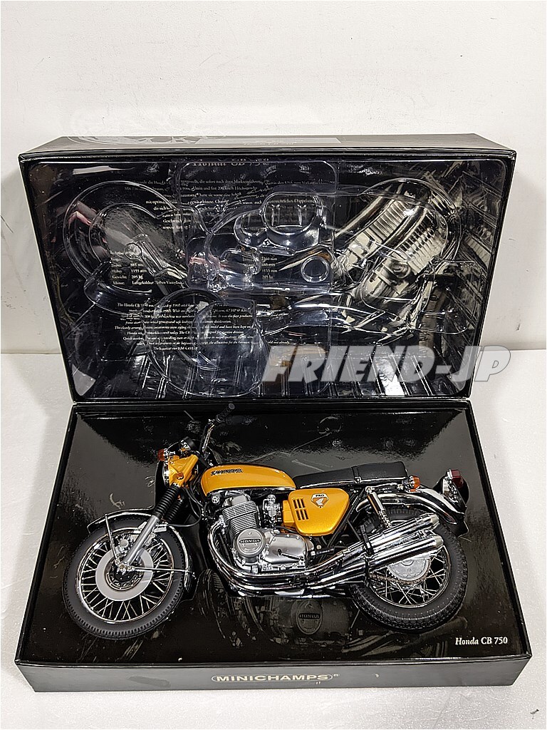 MINICHAMPS 1/6 HONDA CB750 Four KO 1969 Gold Metalic Diecast Model