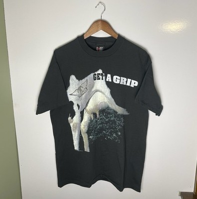 Vtg 90s 1993 Aerosmith Get A Grip World Tour Utter Single Stitch T