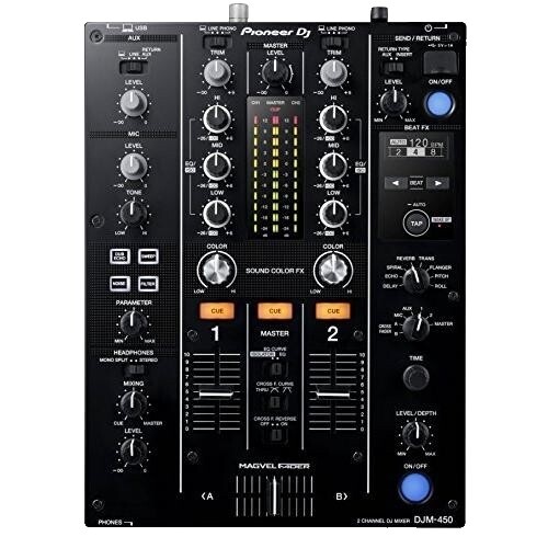 Pioneer DJM-600 4 Channel Analog DJ Mixer with Auto BPM Counter