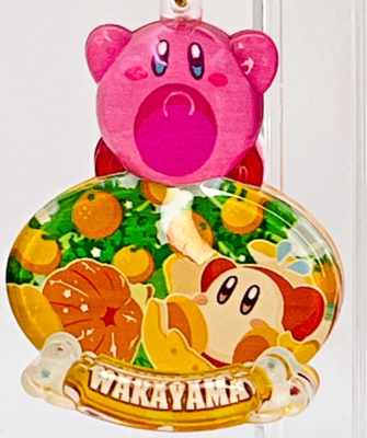 Wakayama Mikan Kirby Dream Land Gotochi Pukkuri Clear Keychain