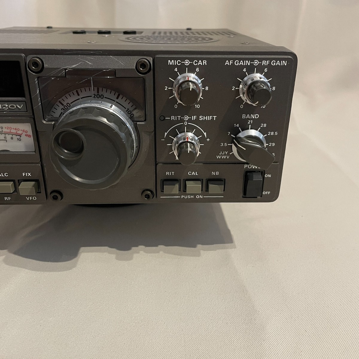 トリオTS-120V +マイク HF10W機の修理品 トリオTS-120V +マイク HF10W
