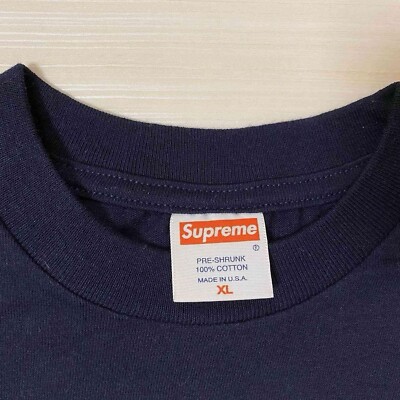 Supreme box logo tee Blue on navy XL | eBay