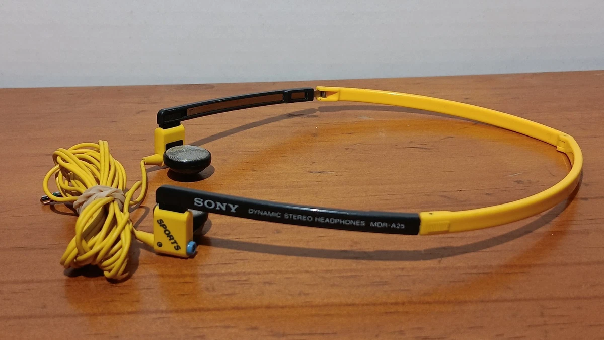 Sony Yellow Headphones | eBay