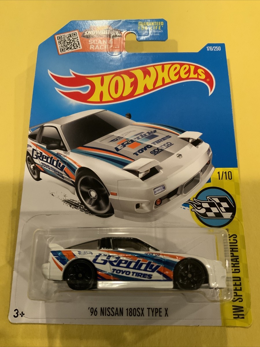 HOT WHEELS 96 NISSAN 180SX TYPE X GREDDY WHITE 176/250 JDM | eBay