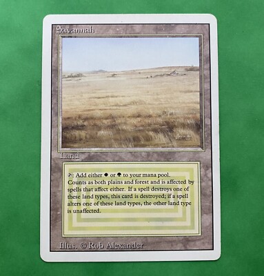 MTG Savannah 3ED 英語版 デュアルランド MTG Savannah サバンナ 英語