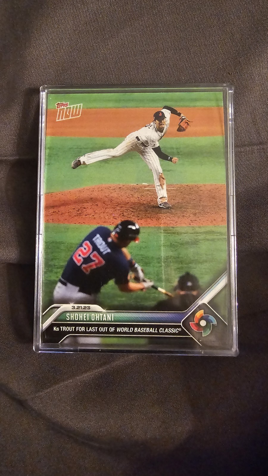 WBC topps now 準決勝 日本サヨナラ勝利 レッドパラレル10シリアル WBC