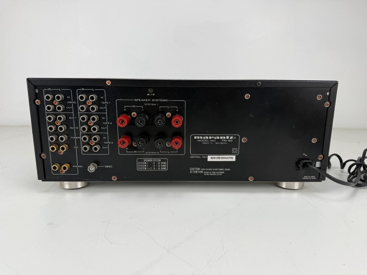 中古・ジャンク】Marantz / PM-80 ブラック プリメインアンプ 動作品