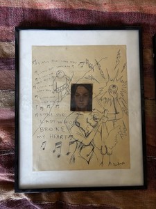 ダニエル・ジョンストン サイン入りアート ダニエル・ジョンストン