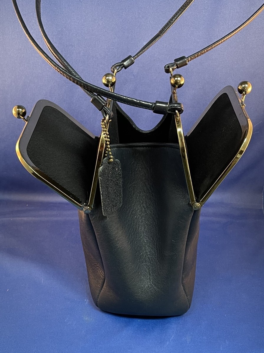 Vintage Coach – 1960's – Bonnie Cashin – Double Kiss Purse – Metal