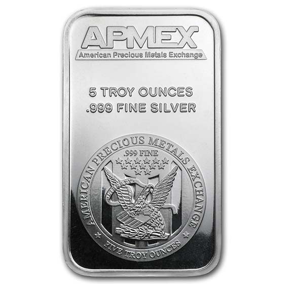 5 oz Silver Bar .999 Fine - APMEX | eBay
