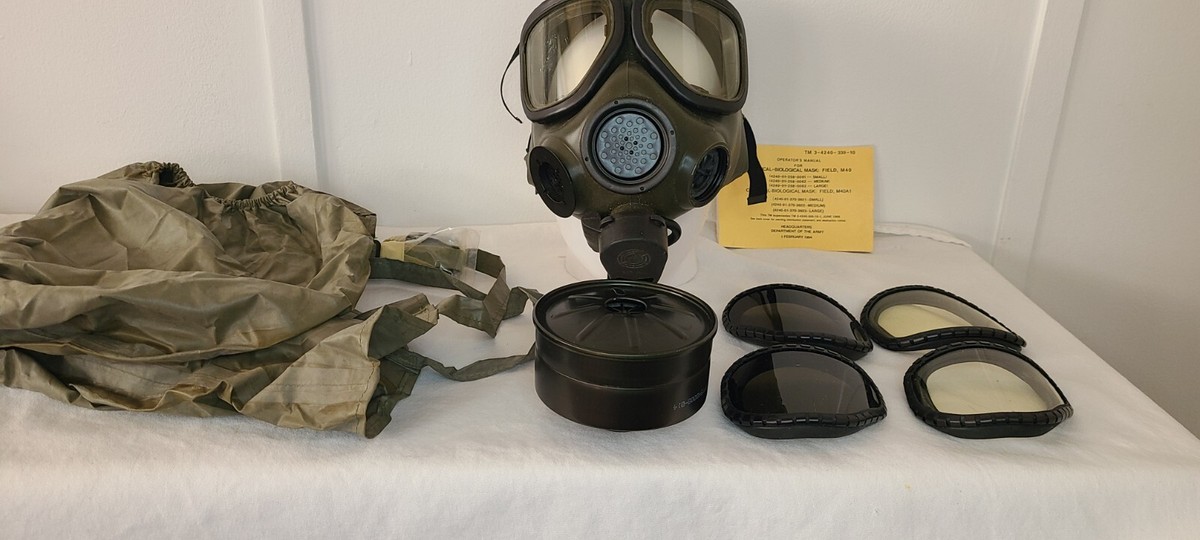 米軍 実物 M40 GAS MASK ガスマスク ケース付き ② 送料無料 US
