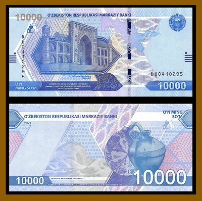 Uzbekistan 2000;5000;10000,20000;50000;100000 Som (6 Pcs Set