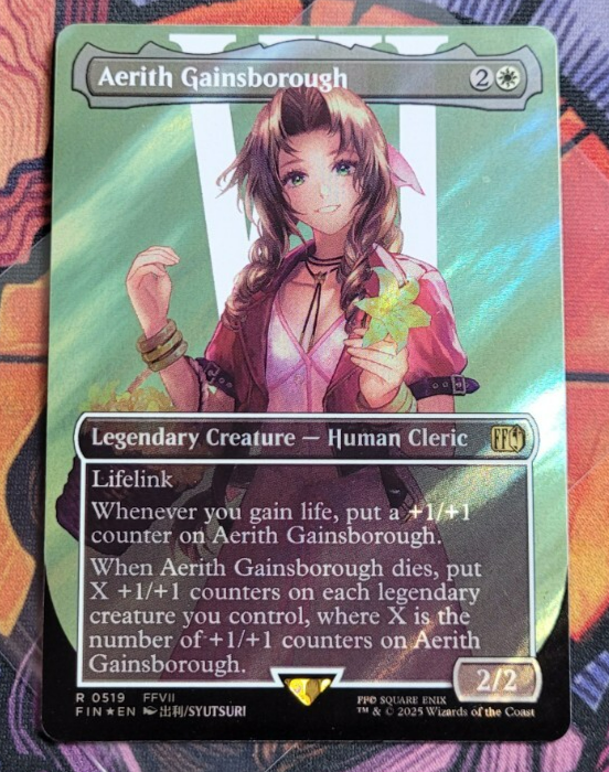 未使用品 MTG エアリス・ゲインズボール FF ボーダーレス foil サージ