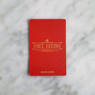 TWICE 1st Fan Meeting ONCE BEGINS Official Photocard Each Member