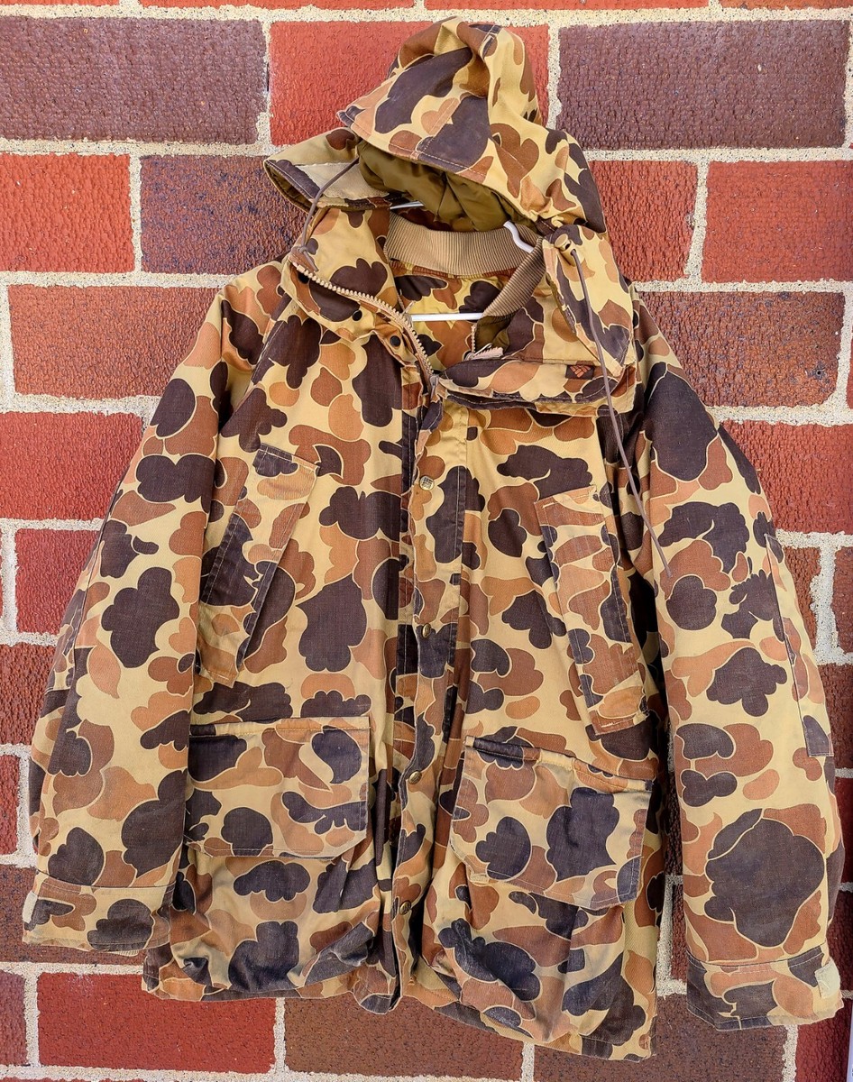 Columbia GoreTex Duck Hunting Camo Vintage Parka With Bomber