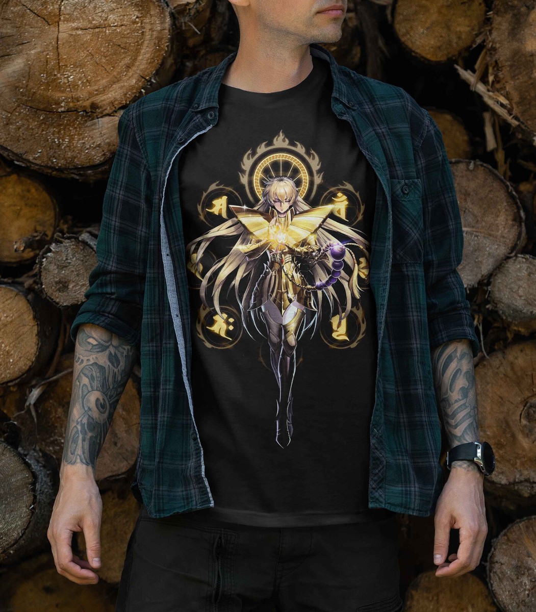 shaka virgo T-Shirt saint Seiya,Ikki,Sienna,Nero,Cosmo,Anime Shirt