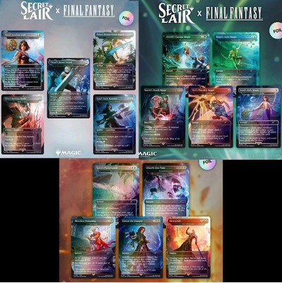 開封済】Secret Lair FF 3種類 Foil 英語 英語 Foil】3種 SecretLair