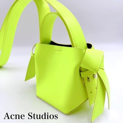 Acne Studios Musubi Micro Fluo Crossbody Bag Neon Yellow 2Way