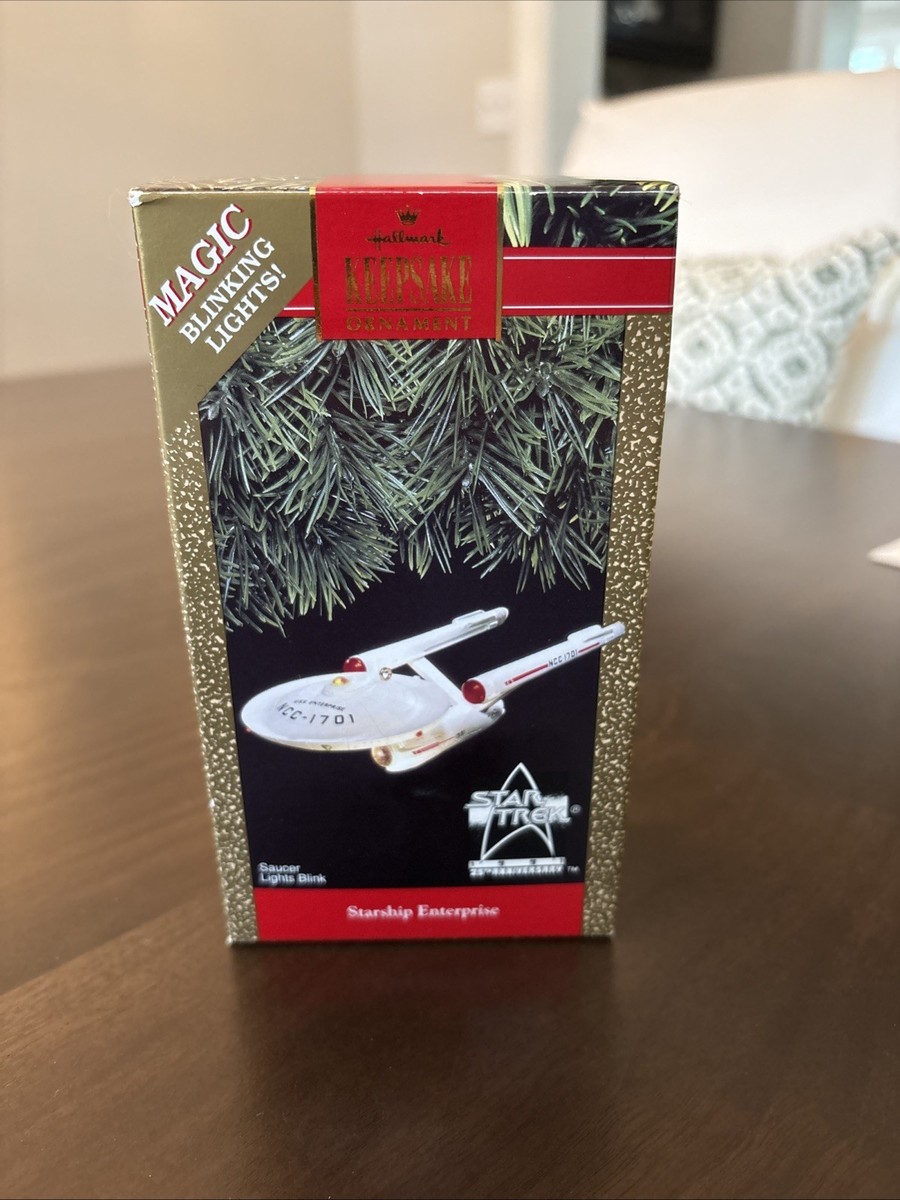 Hallmark 1991 Keepsake Ornament Star Trek Starship Enterprise 25th