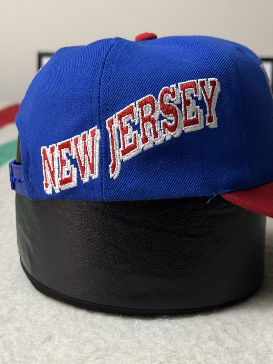 Vintage 90s Sports Specialties New Jersey Nets Side Wave SnapBack