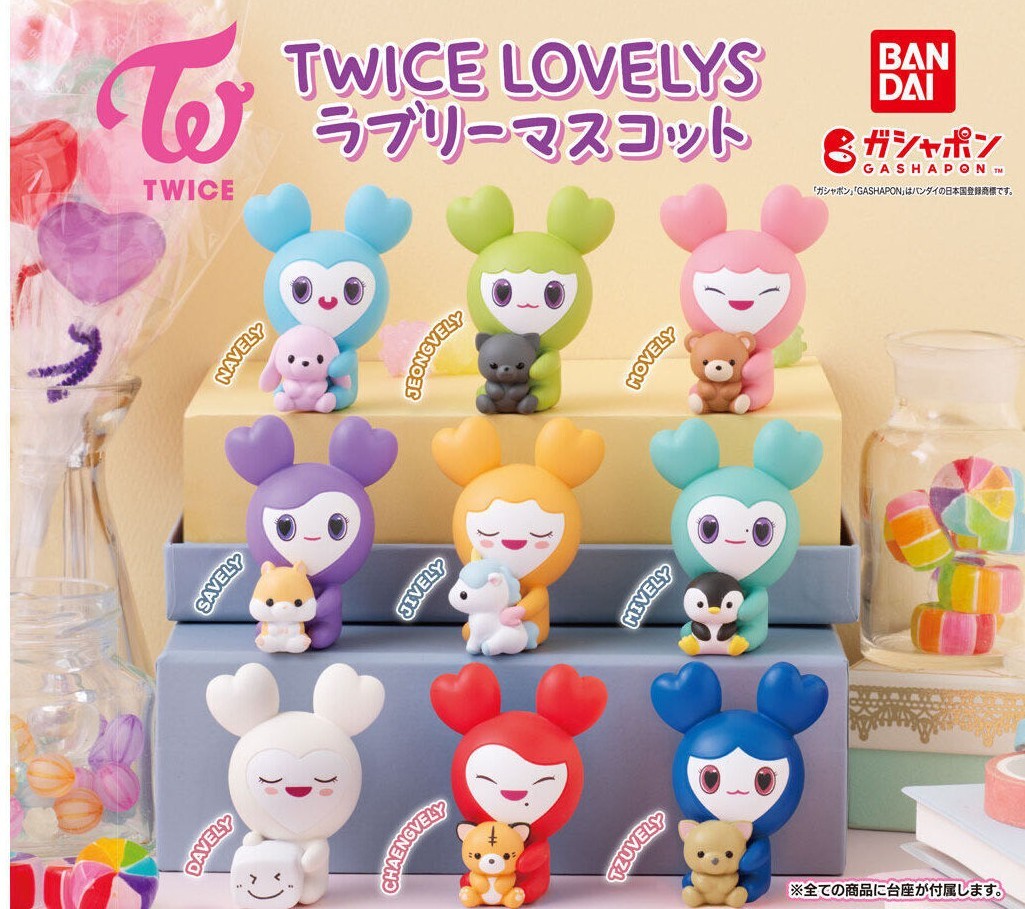 TWICE LOVELYS Lovely Mascot Capsule Toy Mascot Figure Japan Total