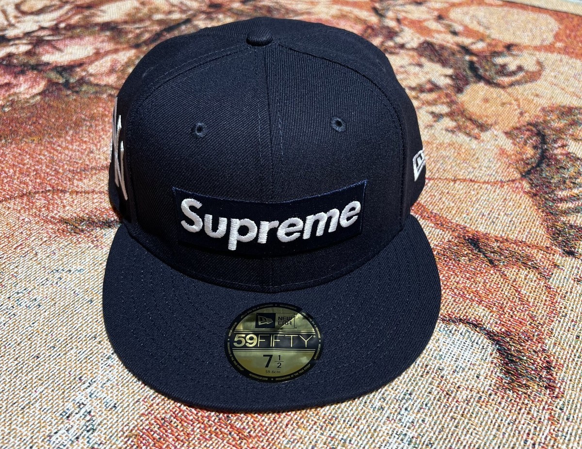 Supreme MLB New Era Navy 7-1/2 ニューエラ Supreme MLB Teams Box