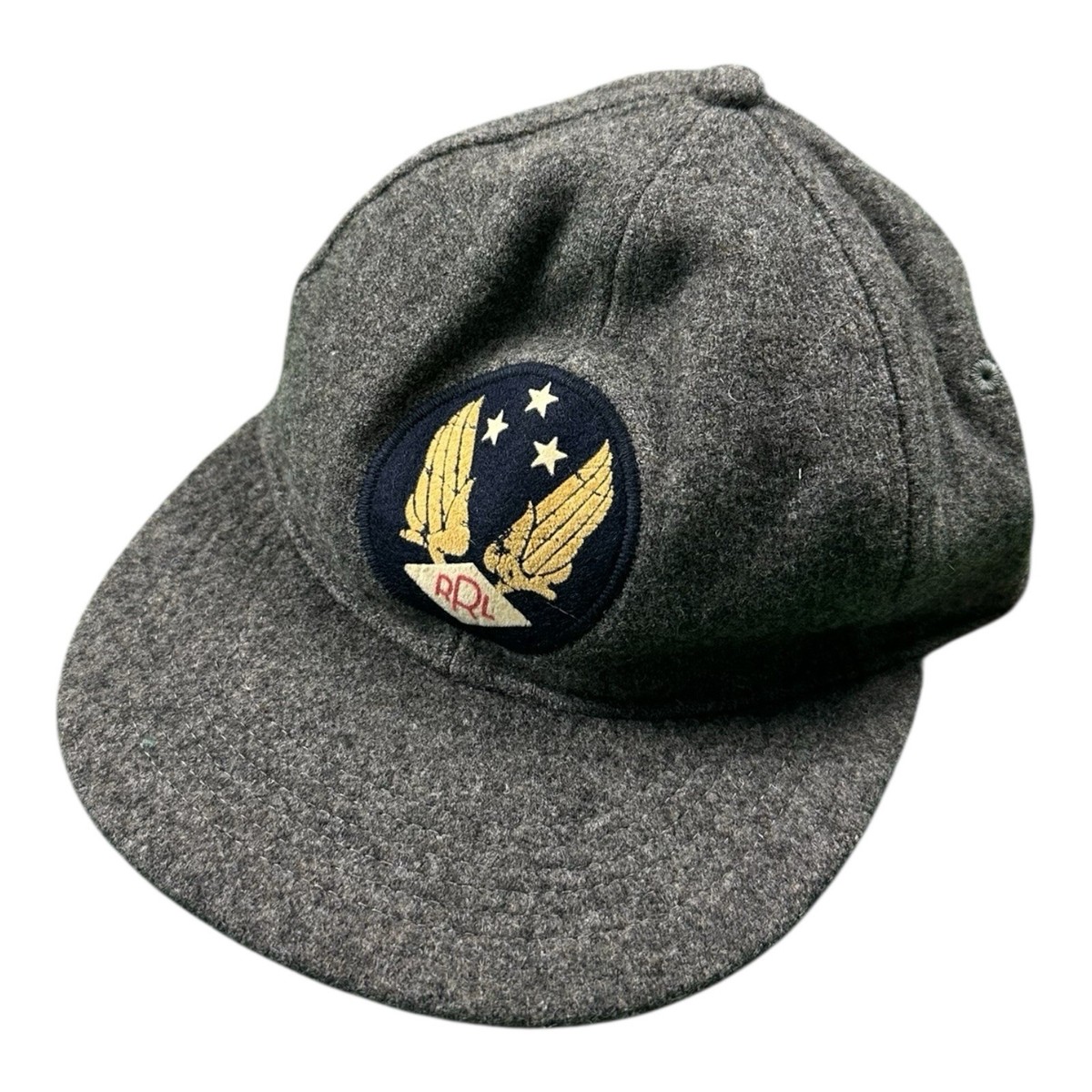 RRL ARMY GREEN WOOL HAT WITH LEATHER STRAP ADJUSTABLE NWT | eBay