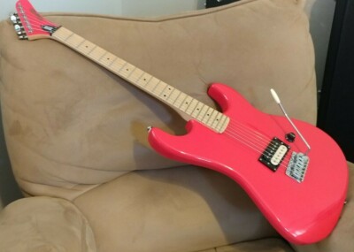 New w/box Kramer Baretta Special Maple Neck - Red Pink ! Hockey