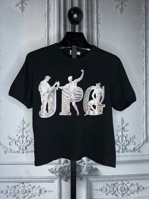Jean Paul Gaultier - SS 1996 - Black Cotton T Shirt with Pin Up