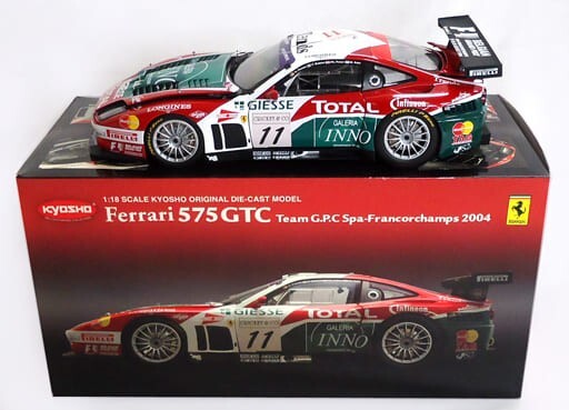 1/18 Kyosho Ferrari 575 GTC Team G.P.C Spa-francorchamps 2004