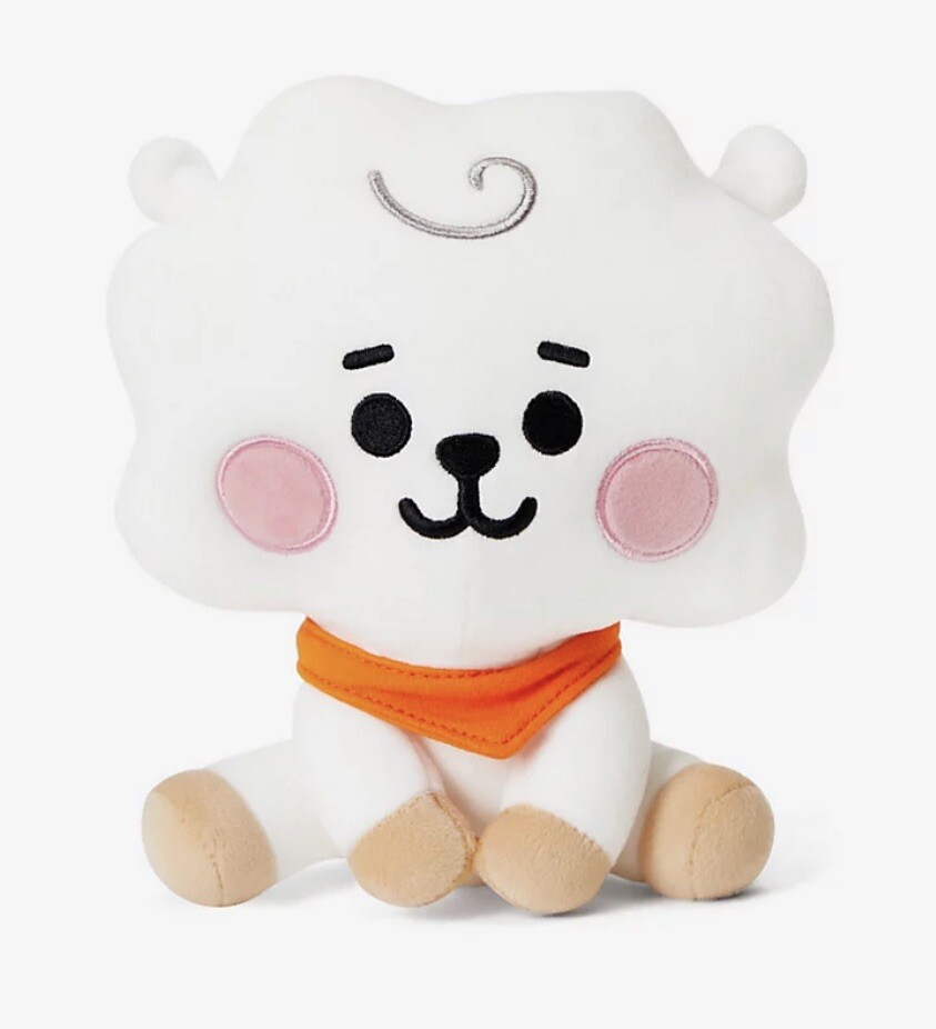 BTS Line Friends BT21 RJ BABY Jin SITTING DOLL Plush 8 Inches NWT