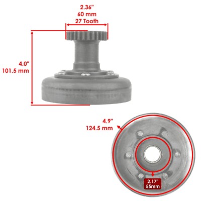 Clutch One Way Bearing w/ Drum Housing fits Kawasaki Bayou 300