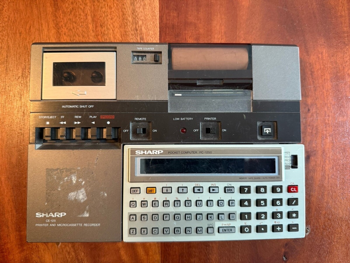 OA機器 SHARP CE-123P Vintage Sharp CE-123P Pocket Computer Thermal