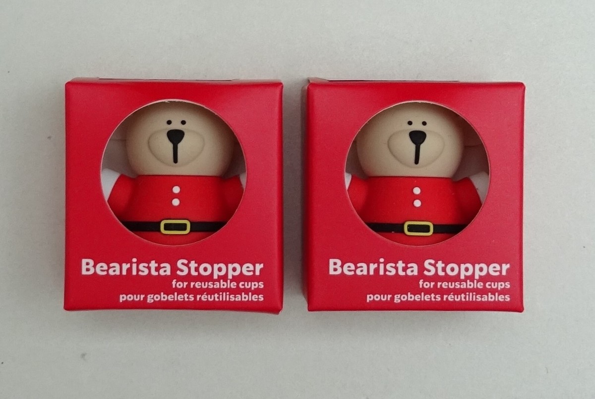 Starbucks Stopper for Reusable Cup Europe Bearista Christmas Set