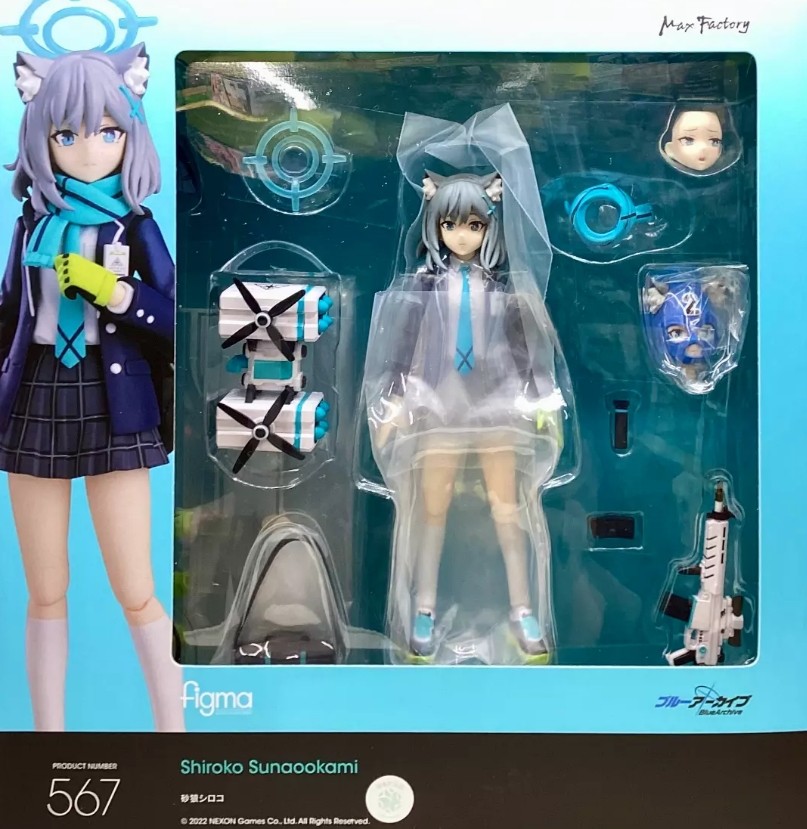 Blue Archive Shiroko Sunaokami 5.7In Figma Action Figure+Gifts