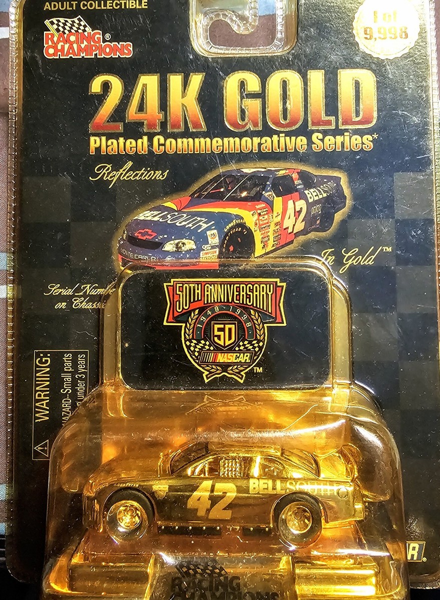 42 Racing Champions 24K GOLD Plated Commemorative Series